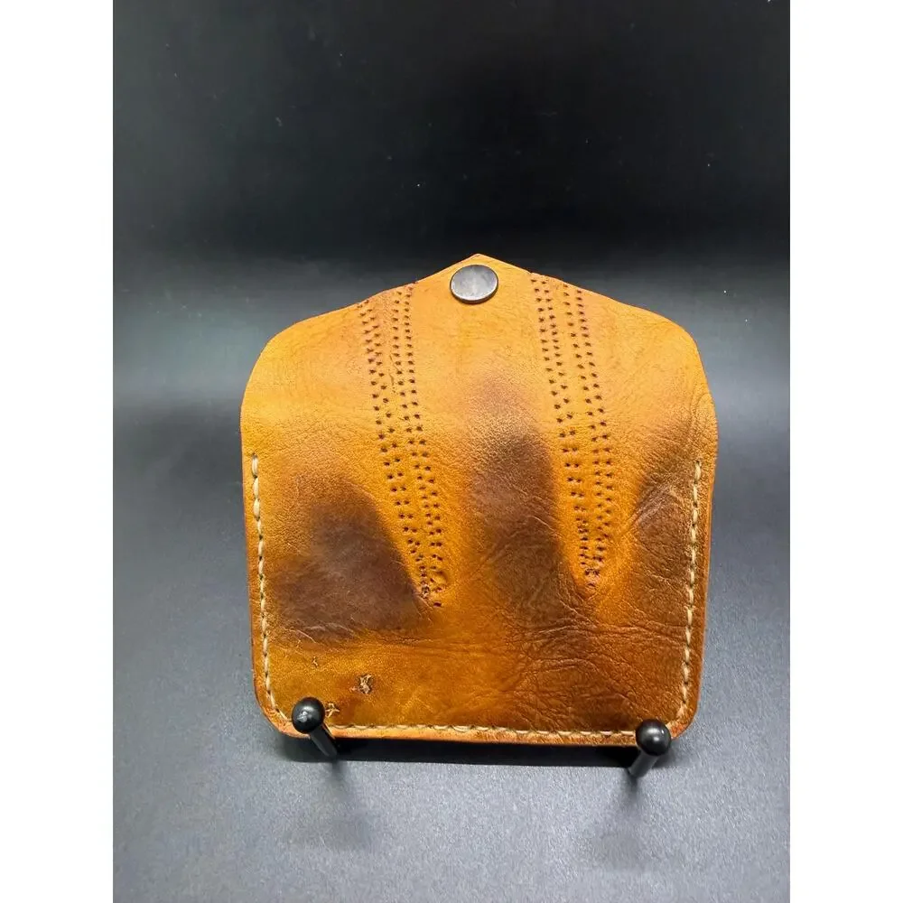 One-of-a-Kind Baseball Glove Button Snap Wallet – Vintage 1960s Leather